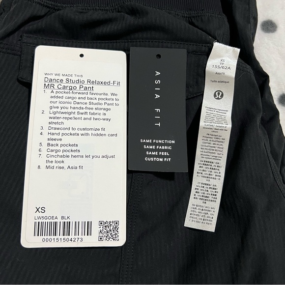 lululemon athletica Pants - Lululemon Cargo Dance Studio Relaxed Fit Mid-Rise Cargo Pants Asia Fit